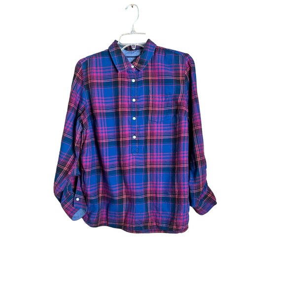 Tommy Hilfiger Tops - Tommy Hilfiger Women's Blue & Red Top